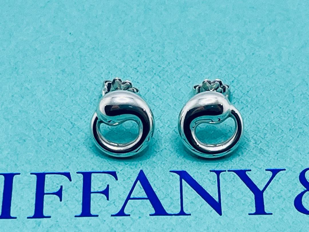 c874 美品 ティファニー エターナルサークル ピアス シルバー 925