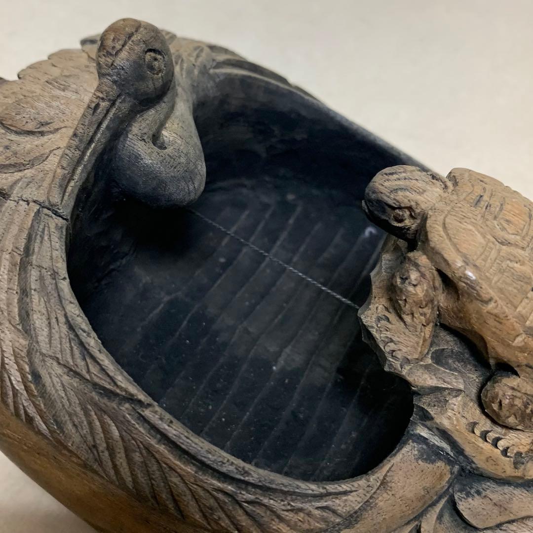 古民具 大工道具 木彫 墨壷 宗秀作