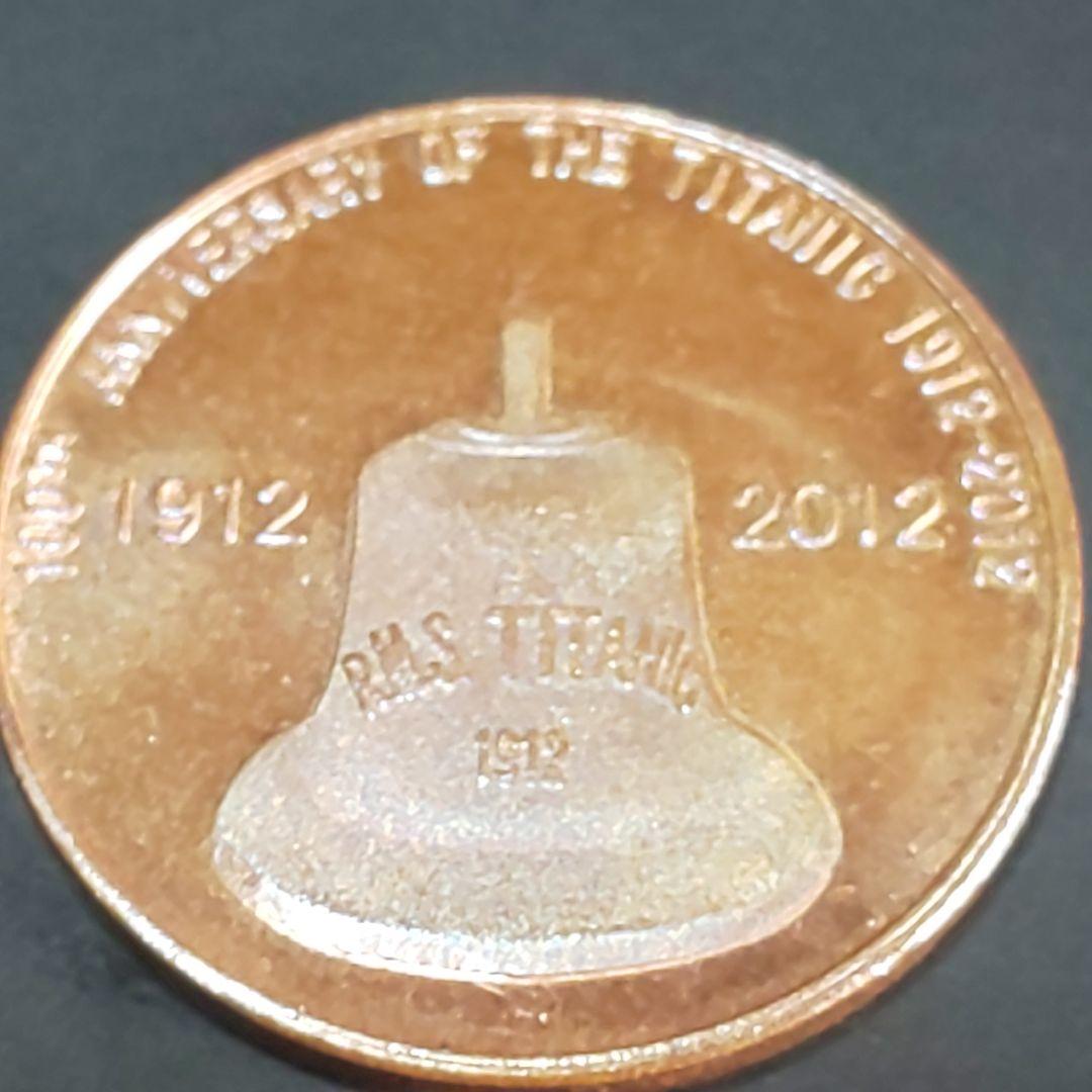 タイタニック！【100年】レドンダ王国記念硬貨！【無人島硬貨】