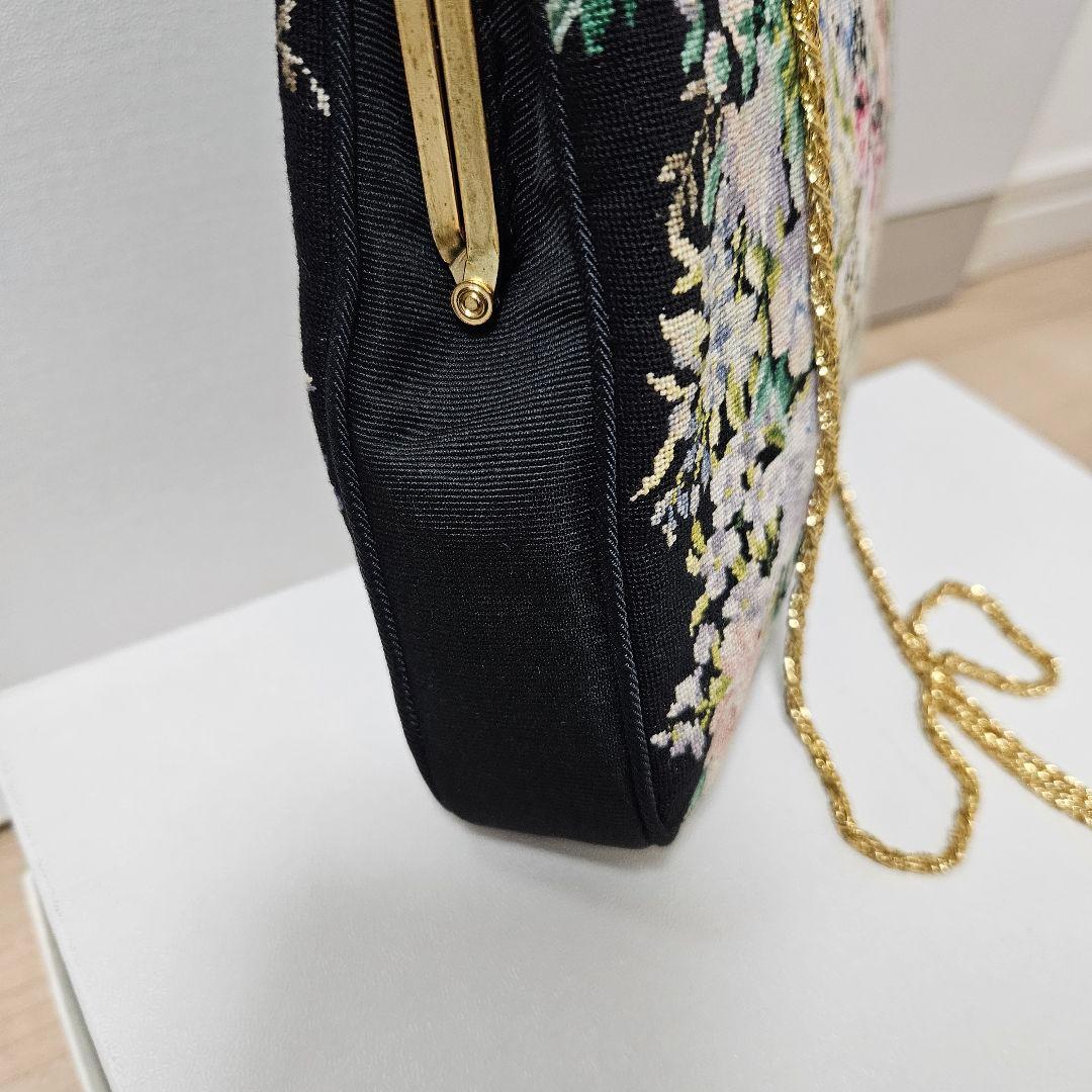 Petit Point プチポアン 久家道子 刺繍クラッチバッグ②