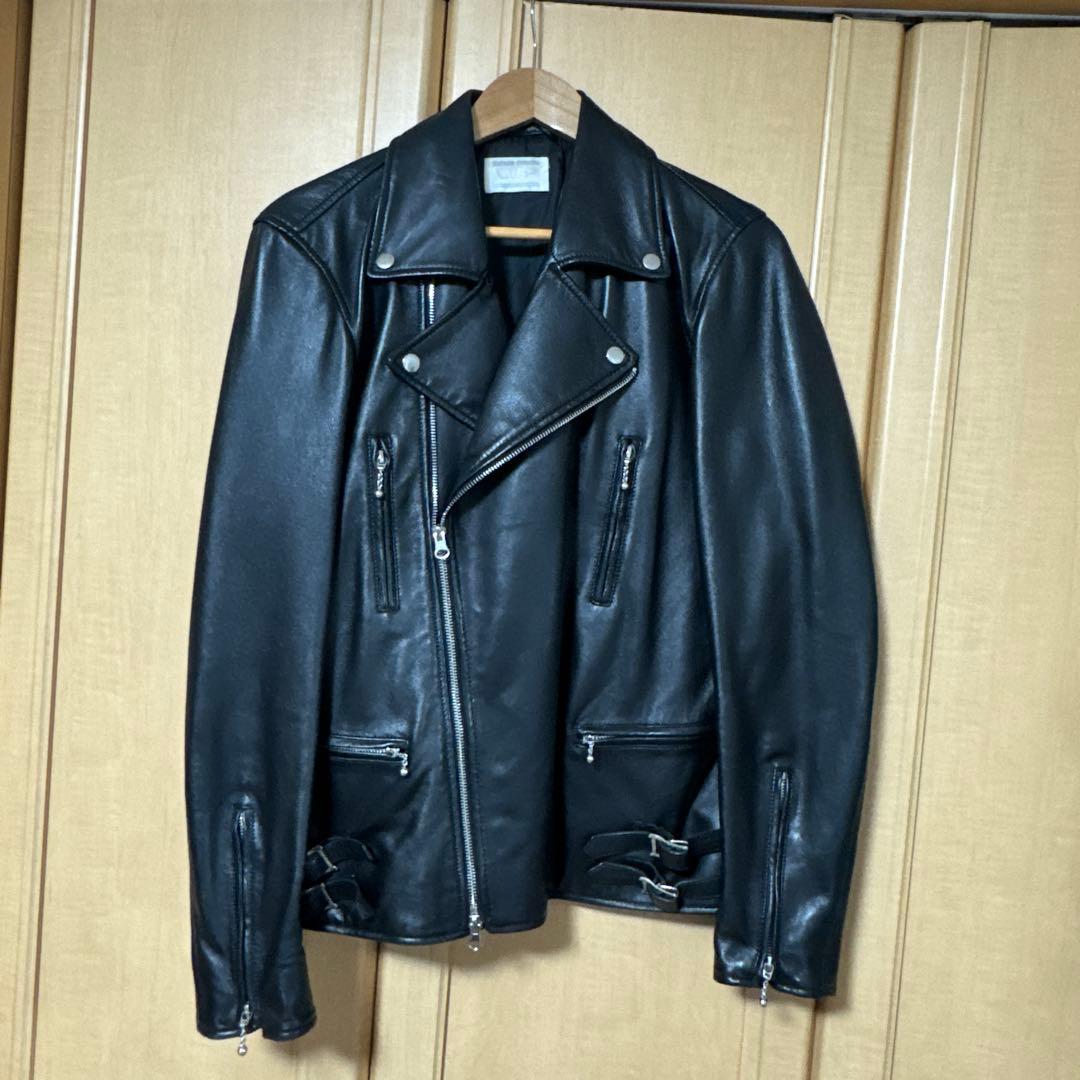 LHP ブラック ダブルライダースジャケットの通販はau PAY マーケット
