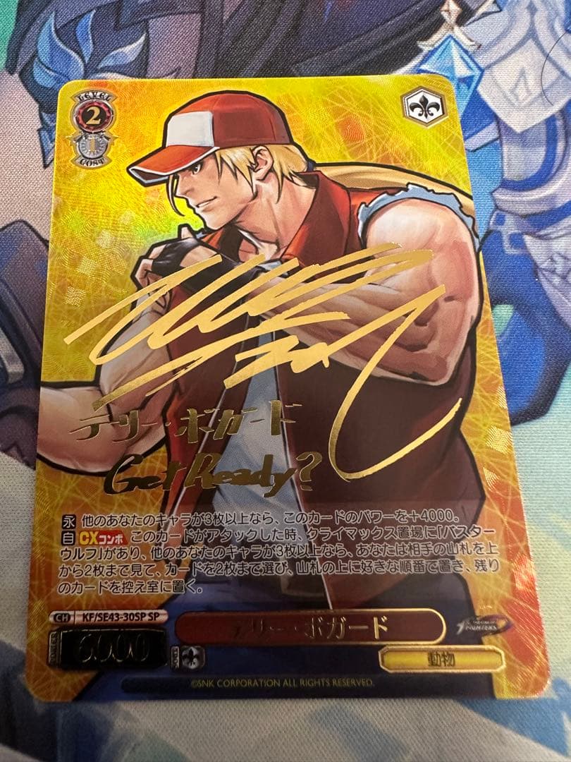 ヴァイスシュヴァルツ テリー ボガード sp サイン kof