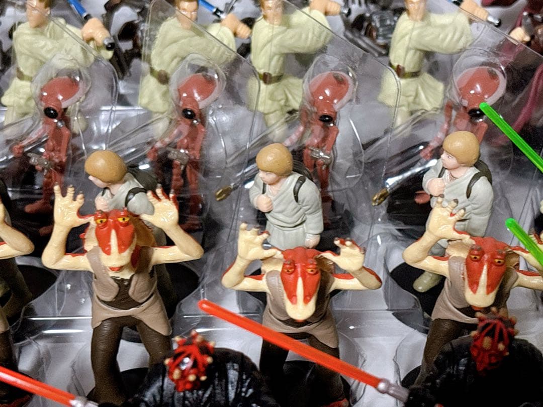 スターウォーズ エピソード1 フィギュア8種×6セット　店頭ディスプレイボックス