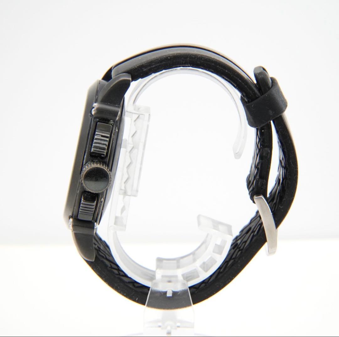 ポルシェデザイン クロノグラフ 黒文字盤 自動巻き ラバーベルト メンズ 腕時計