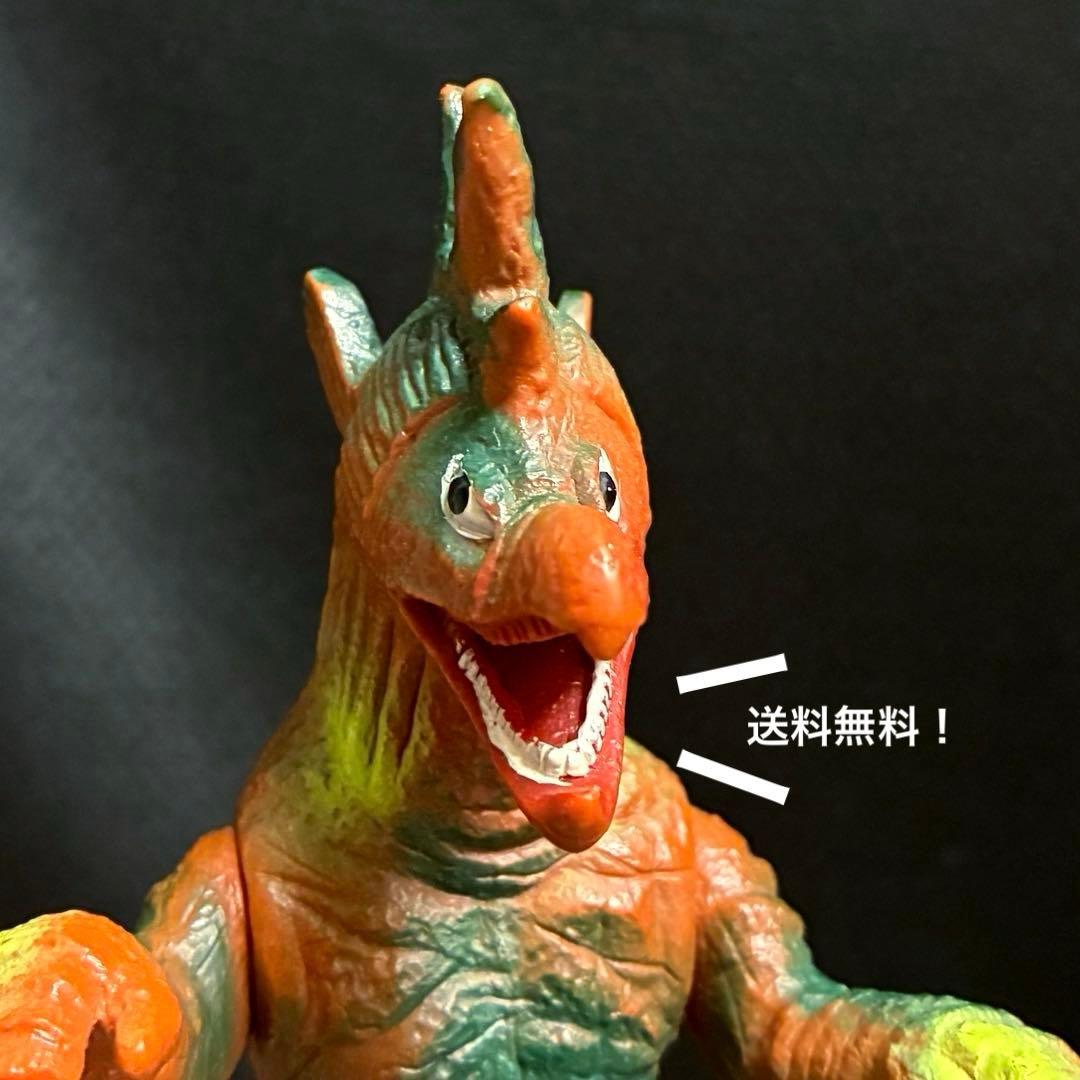 当時物】□ ムルチ ソフビ /ポピー キングザウルス 足型 / 帰マン怪獣