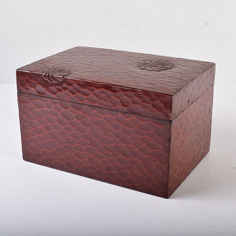 茶道具 鎌倉彫 利休茶箱 楽茶碗 棗 香合など 8点一式 袱紗付 V R8026