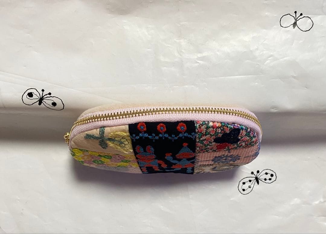 ボール　ミナペルホネン　ハンドメイド　ポーチ