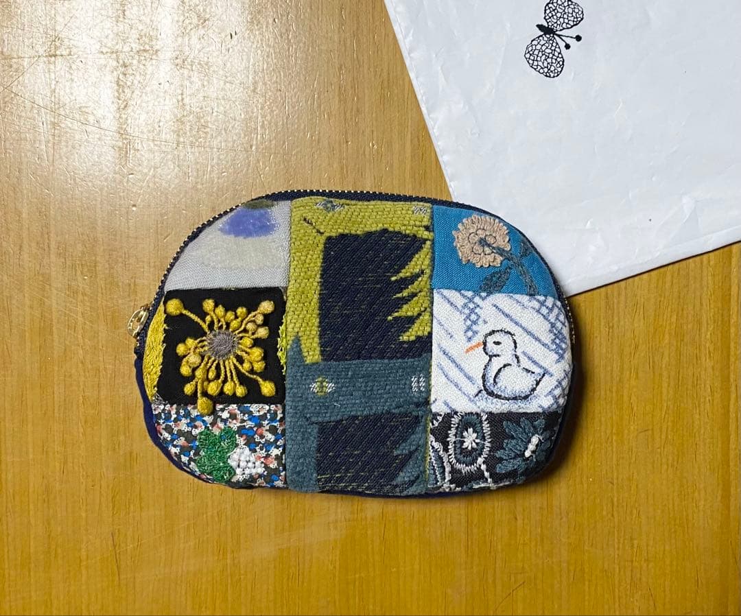 ボール　ミナペルホネン　ハンドメイド　ポーチ