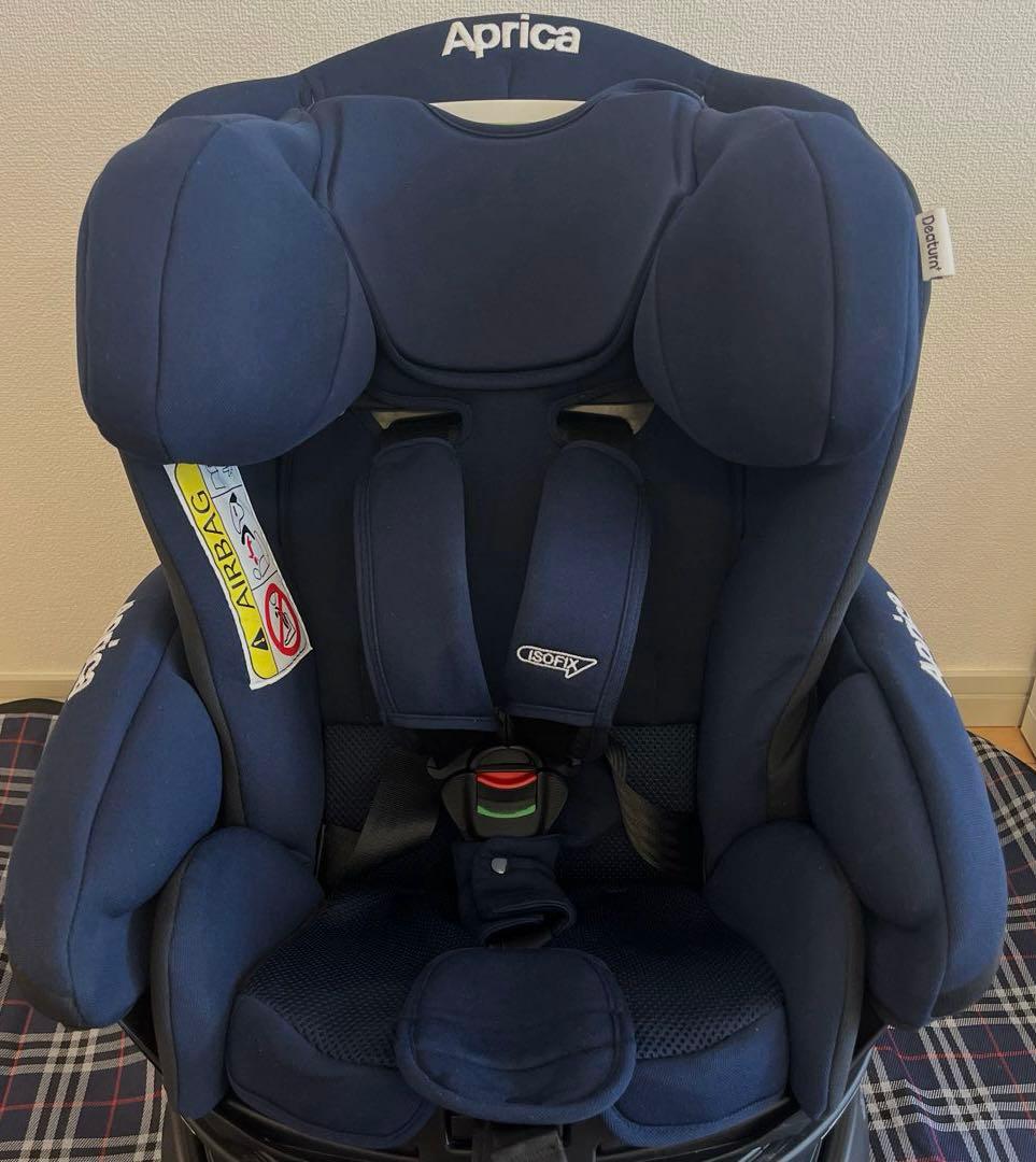 Aprica チャイルドシート ディアターンプラス　ISOFIX ネイビー