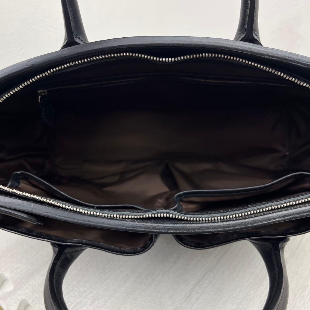 美品✨ 万双 双鞣和地 トートブリーフ ビジネスバッグ ブラック レザー 革
