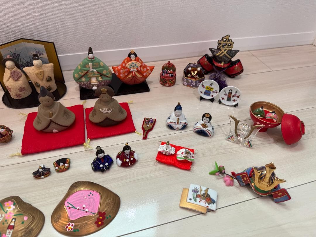 雛人形 五月人形 陶器製 多色 伝統的デザイン