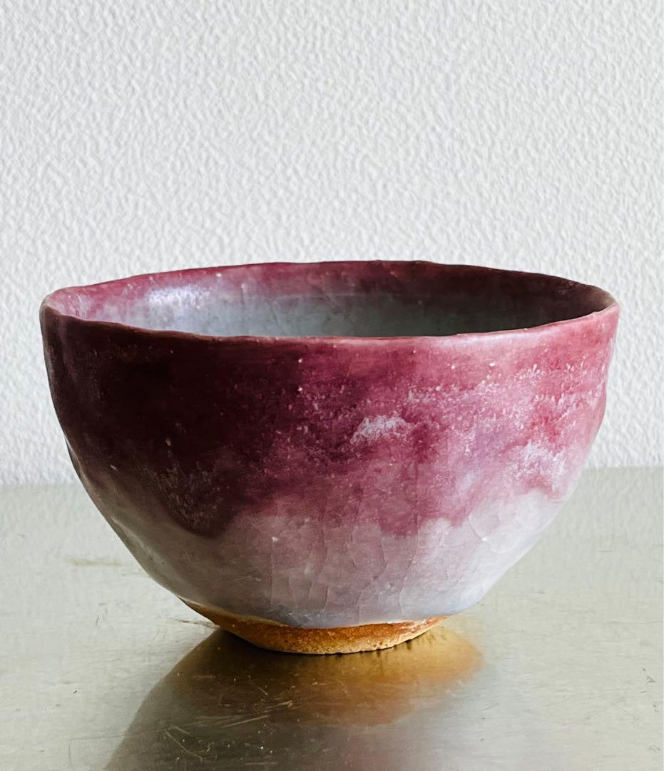 藤平寧旅茶碗小服茶碗茶箱茶籠銀彩ドット柄ヴィンテージ茶道