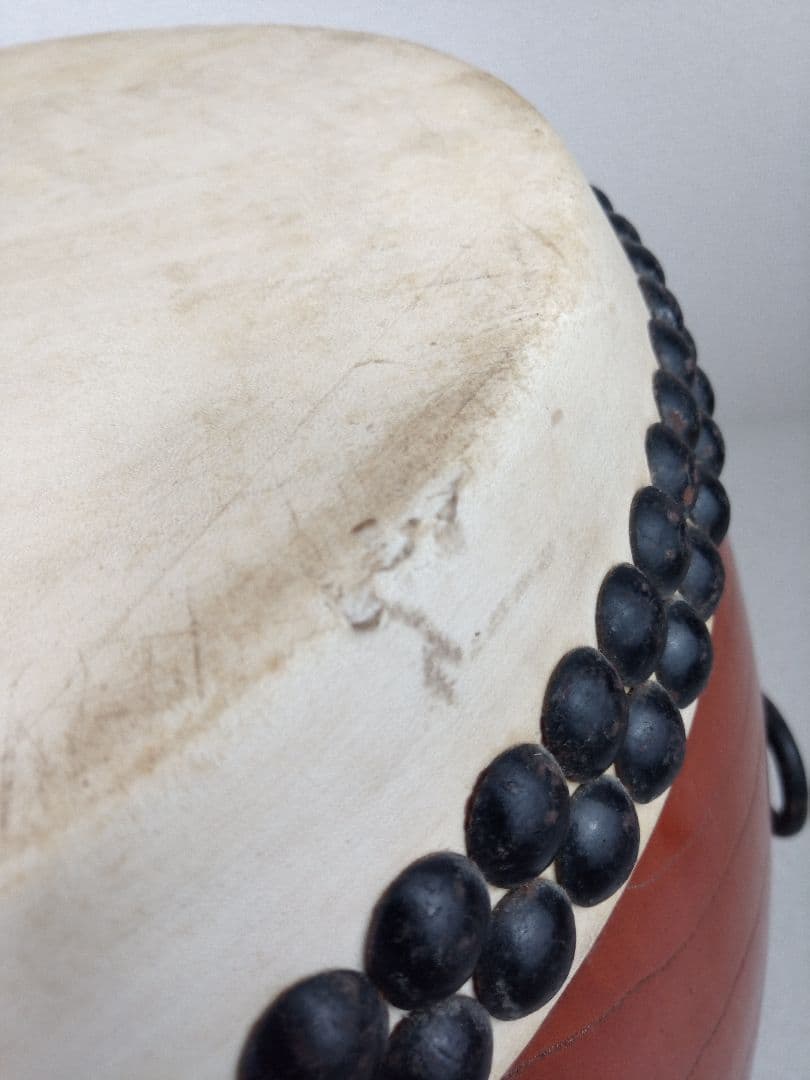 和太鼓 本欅胴 長胴太鼓 面径約30cm *AN26