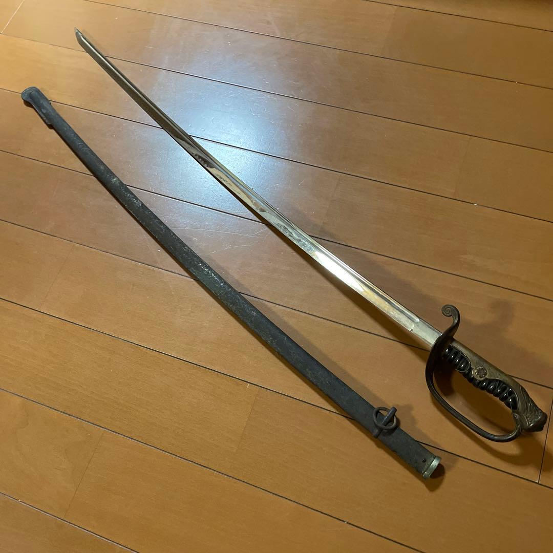 指揮刀、軍刀、刀、拵、サーベル、模造刀、骨董品、鍔、刀装具　匿名配送　即購入可