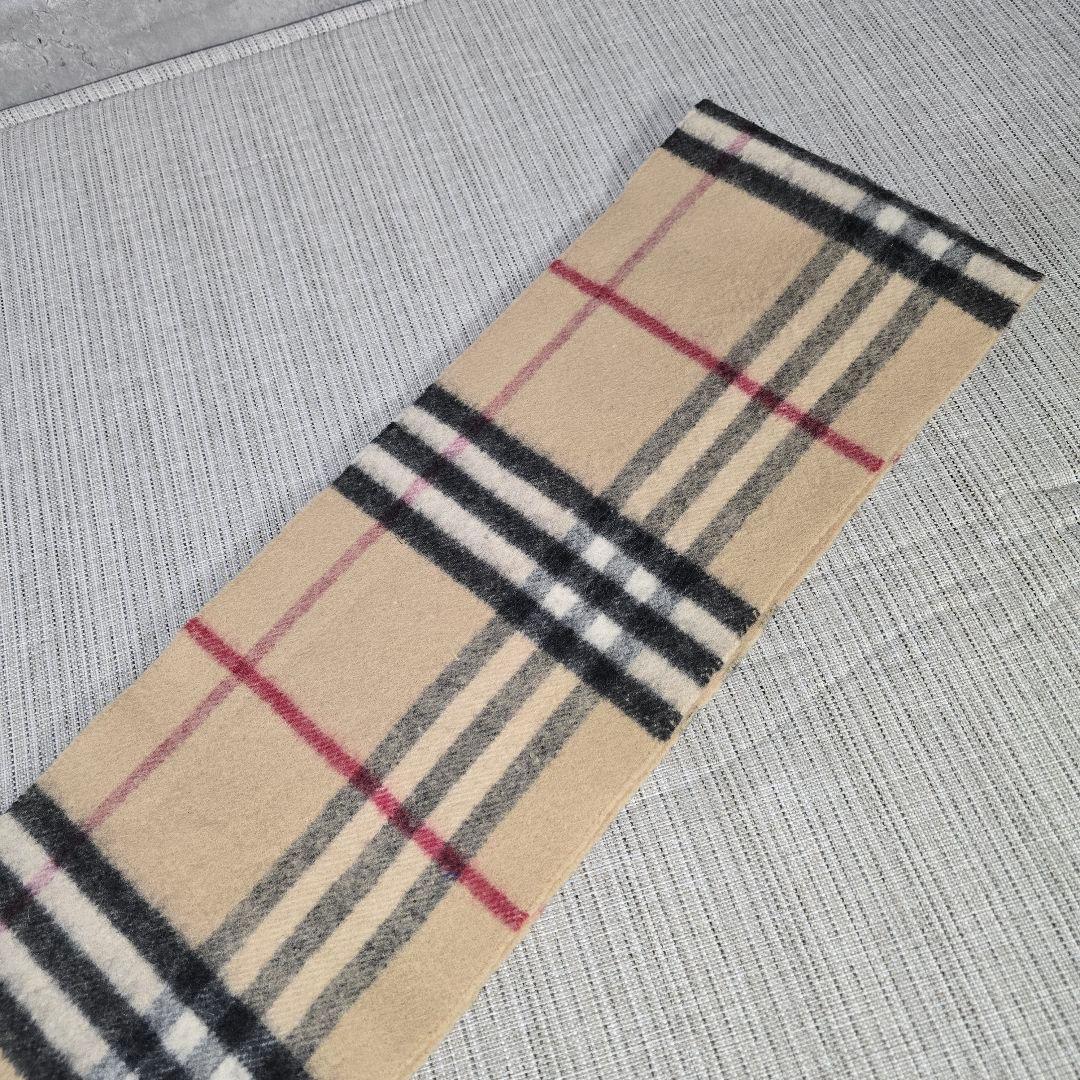 バーバリー ロンドン BURBERRY カシミヤ ウール マフラー メガチェック