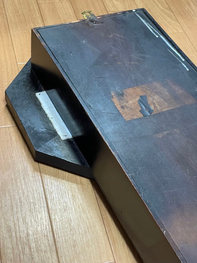 動作品 尾張時計 カレンダー付10吋八角尾長 柱時計