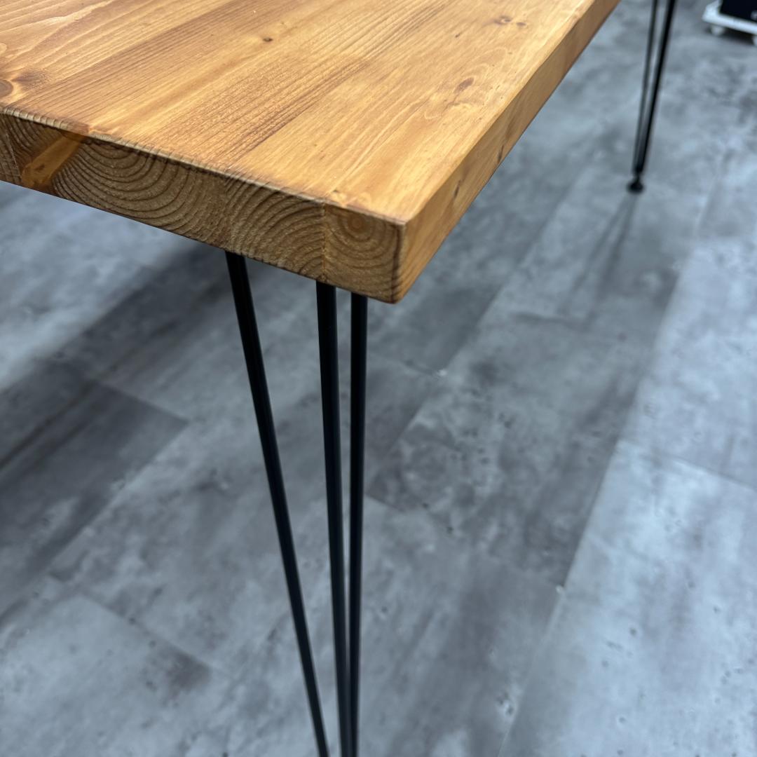 大阪市引取 無垢 天然木 幅160 ダイニングテーブル パソコンデスク 学習机