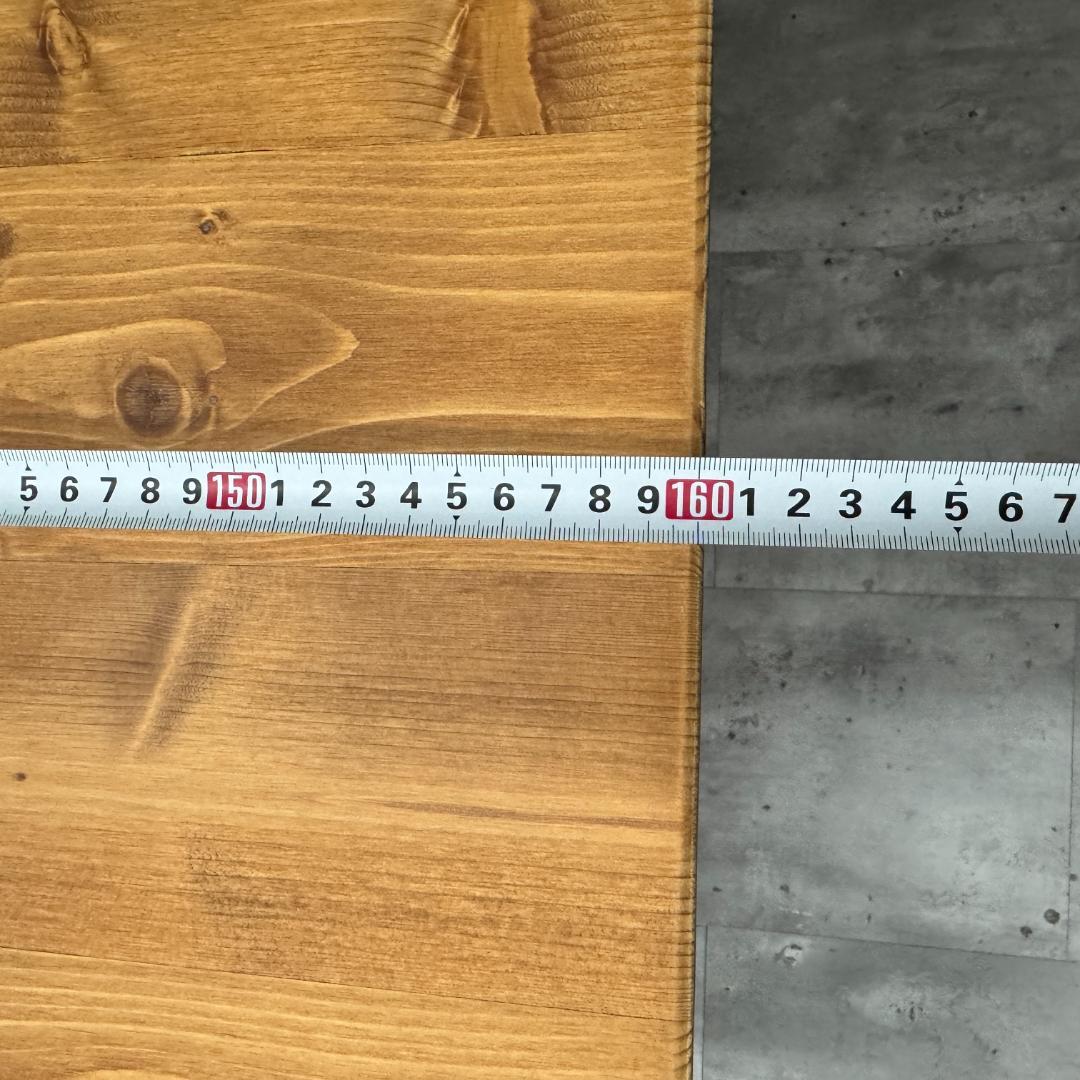 大阪市引取 無垢 天然木 幅160 ダイニングテーブル パソコンデスク 学習机