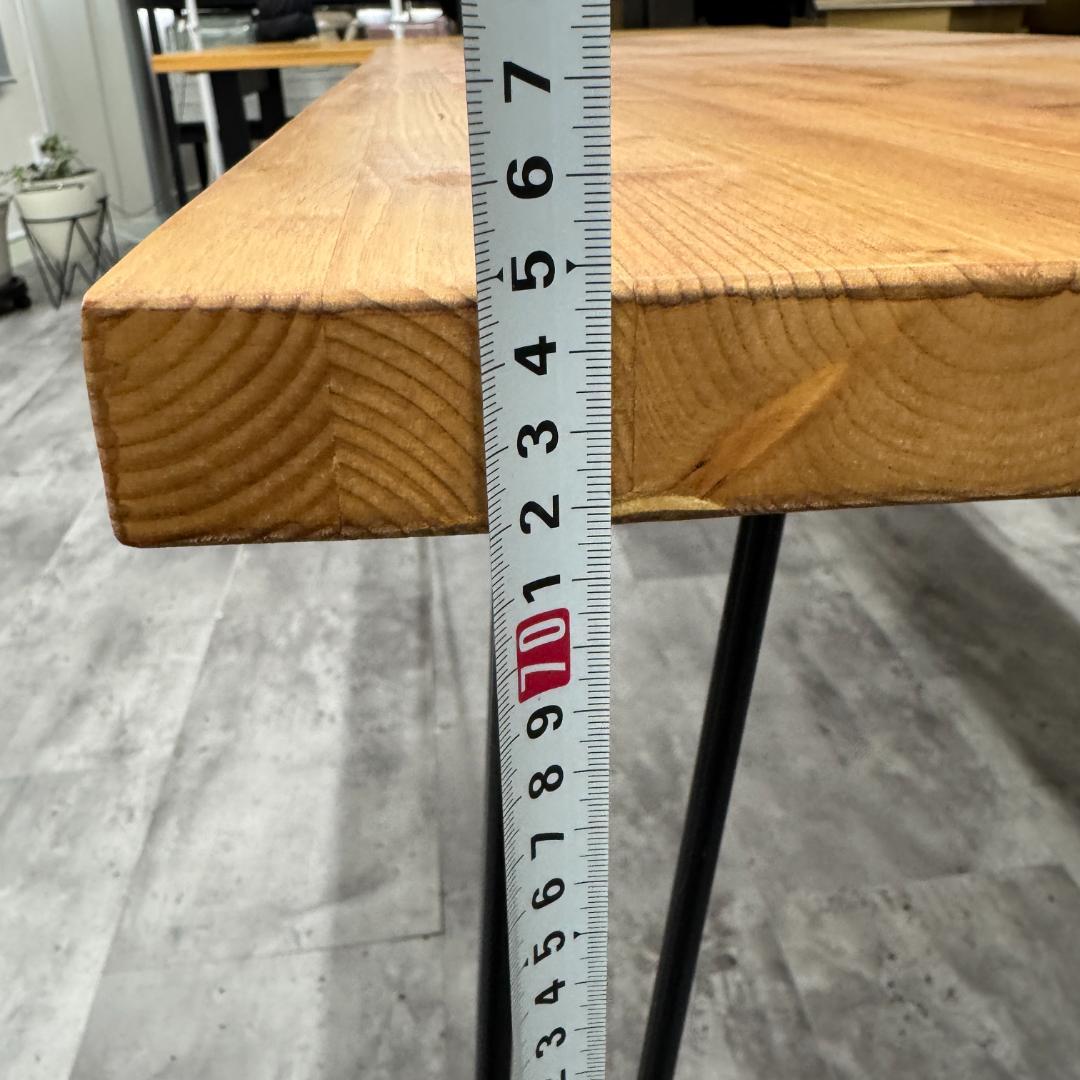 大阪市引取 無垢 天然木 幅160 ダイニングテーブル パソコンデスク 学習机