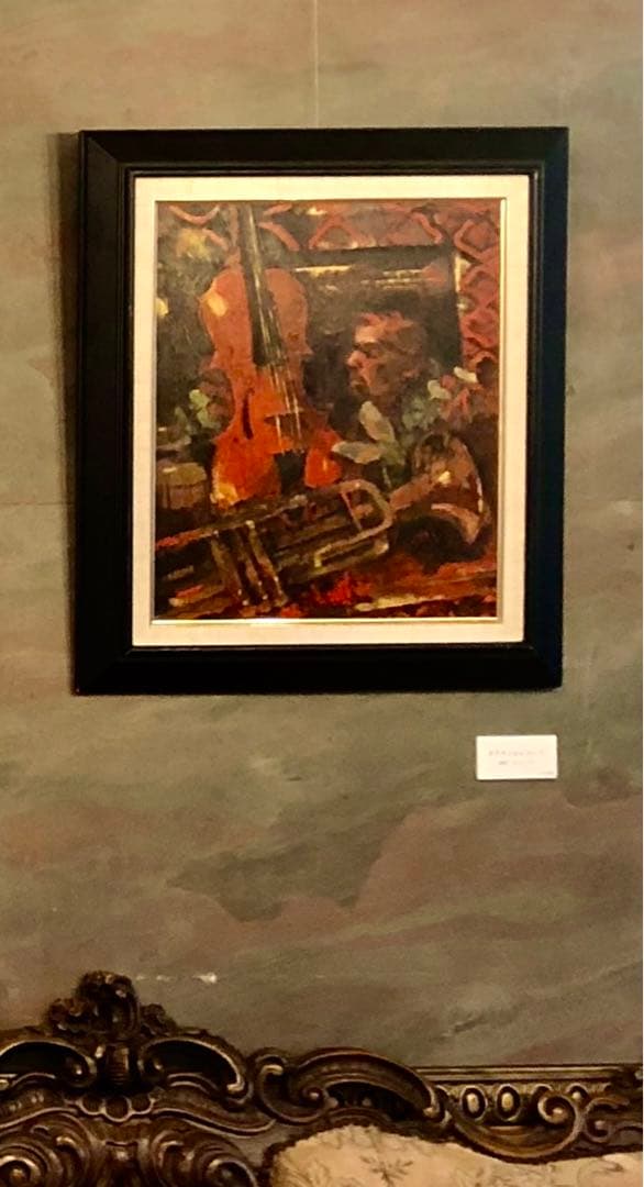 油絵絵画静物画インテリアart oil paintingカラヤンKarajan