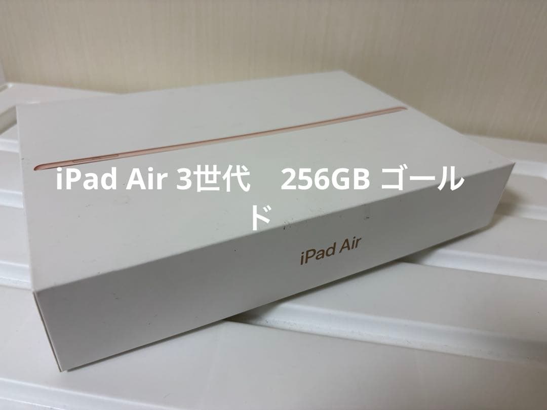 iPad Air 第3世代 256GB ゴールド 本体 USBケーブル付き iPad Air 第3世代 256GB Wi-Fiゴールド 箱付き