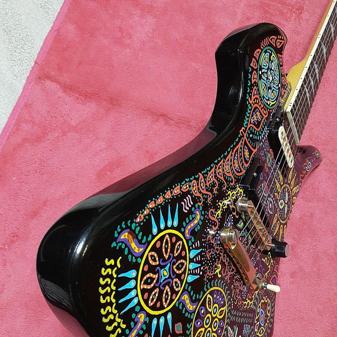 良・美品】hideモデル/MG-480X風。サイケペイント。モッキンバード