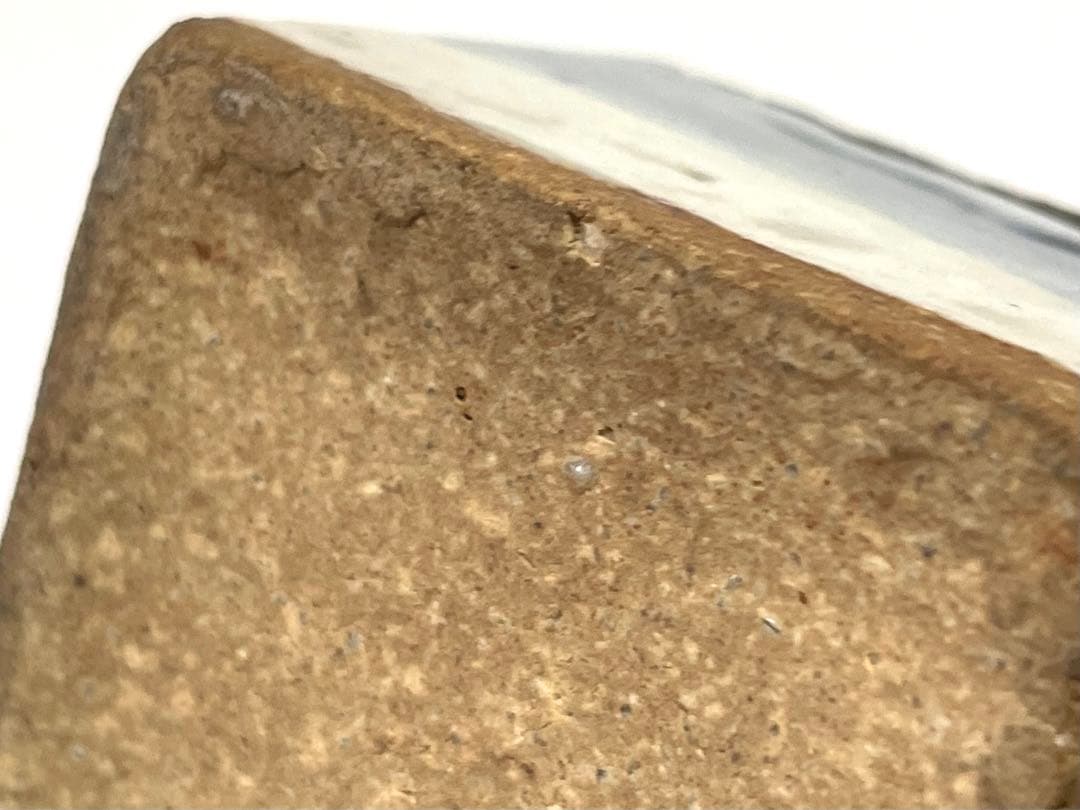 作家物　陶芸家　河井寛次郎　？　呉須鉄薬草文合子　香合　角型　箱付き　民藝　民芸