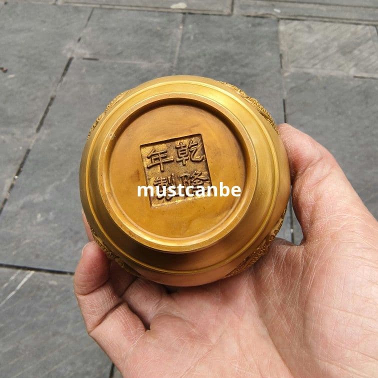 銅器 浮彫竜紋花瓶 美品 重厚 装飾品 工芸品 置物