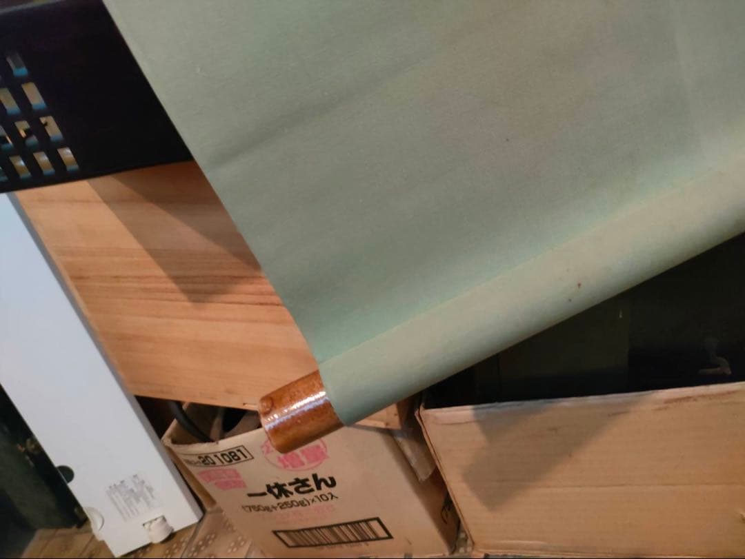 掛軸 水墨画 銘 岸野魯直(岸野忠孝)木津川の図 岸野忠孝•承•寛 共木箱