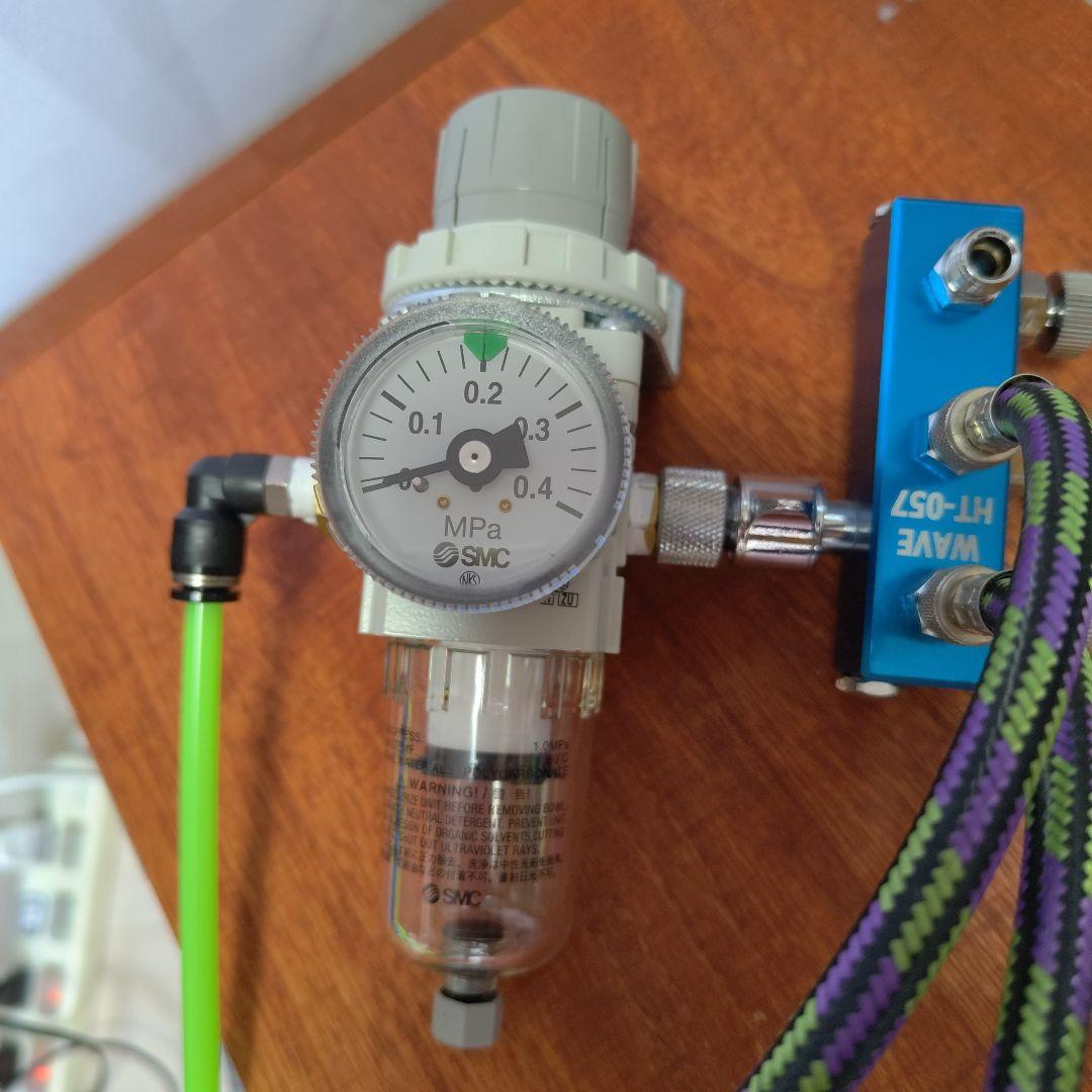 模型作成用 コンプレッサー SMCレギュレーター