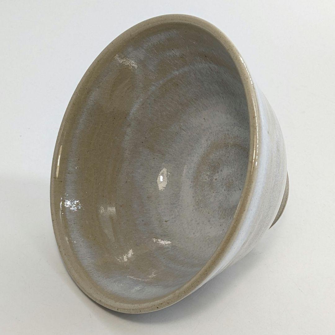 岡山県重要無形文化財 難波仁斎 草花茶碗 共箱合布 抹茶碗