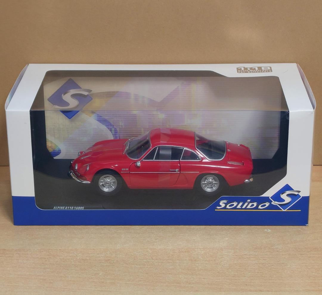 1/18 アルピーヌ A110 1600S 1969 レッド ソリド製ミニカー