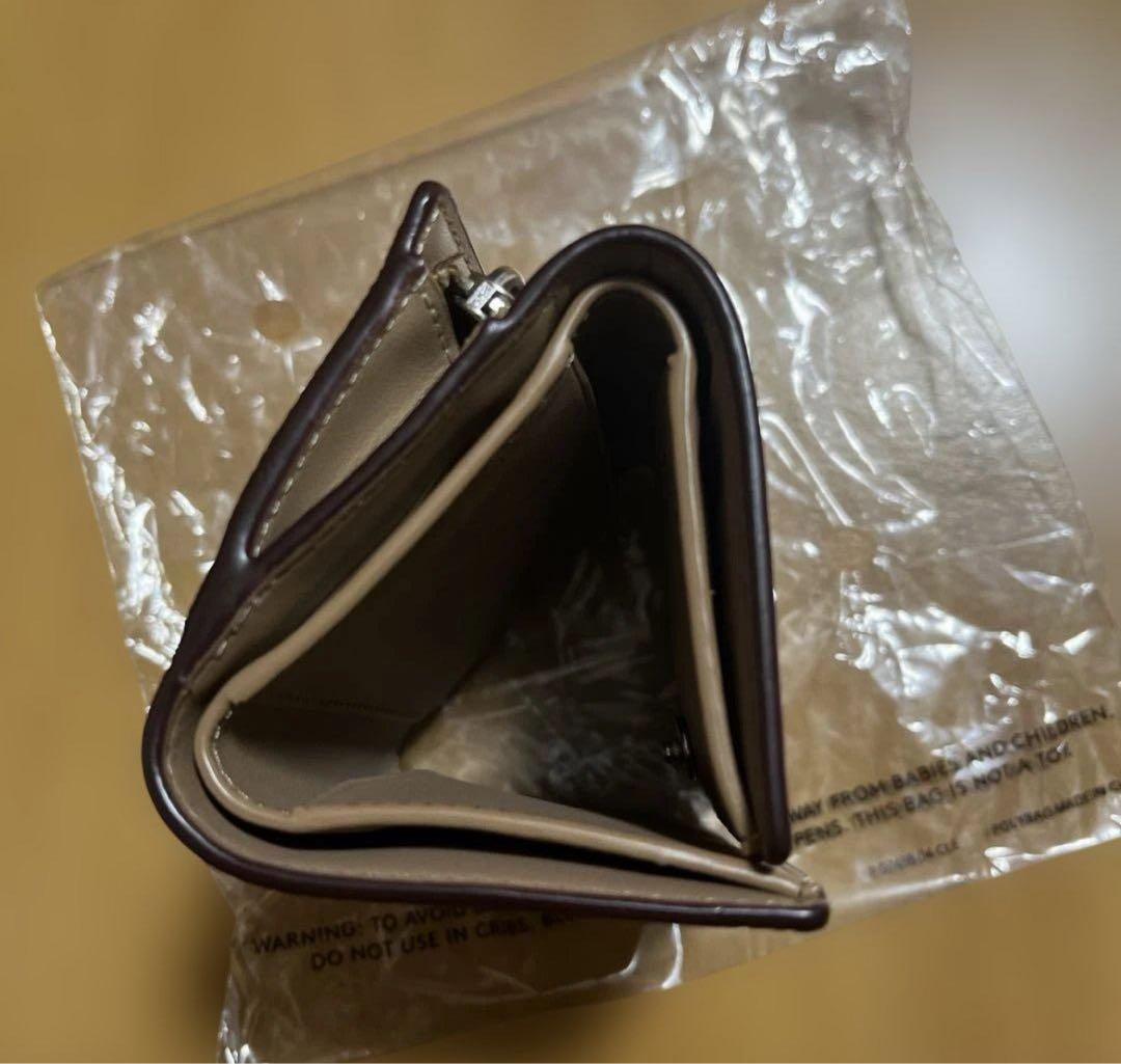 d*n様 新品未使用　COACH　折り財布　マイクロウォレット　ベージュ