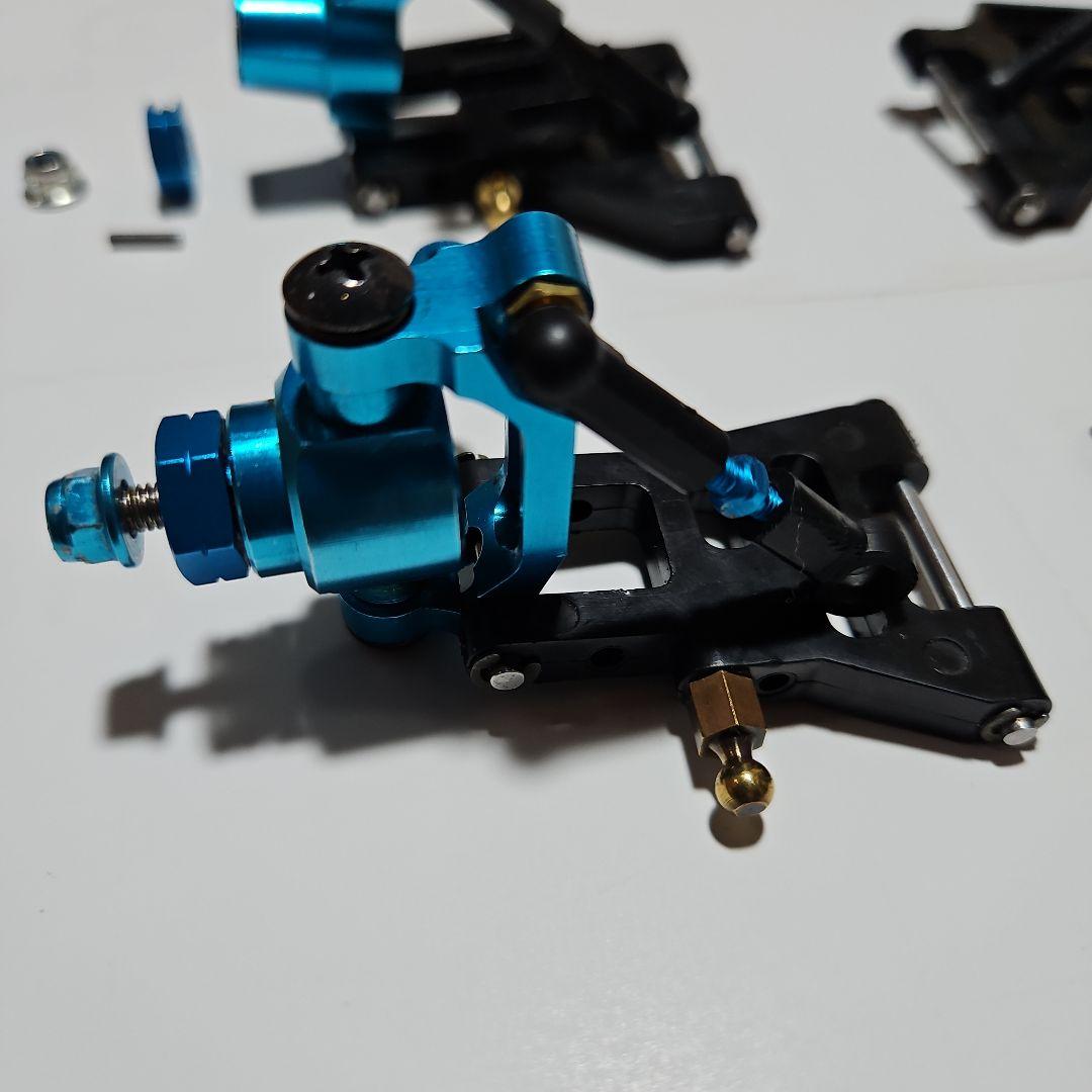 TA02用フロントリアアルミナックル、フロントCハブ、ワイドサスアーム、6角ハブ