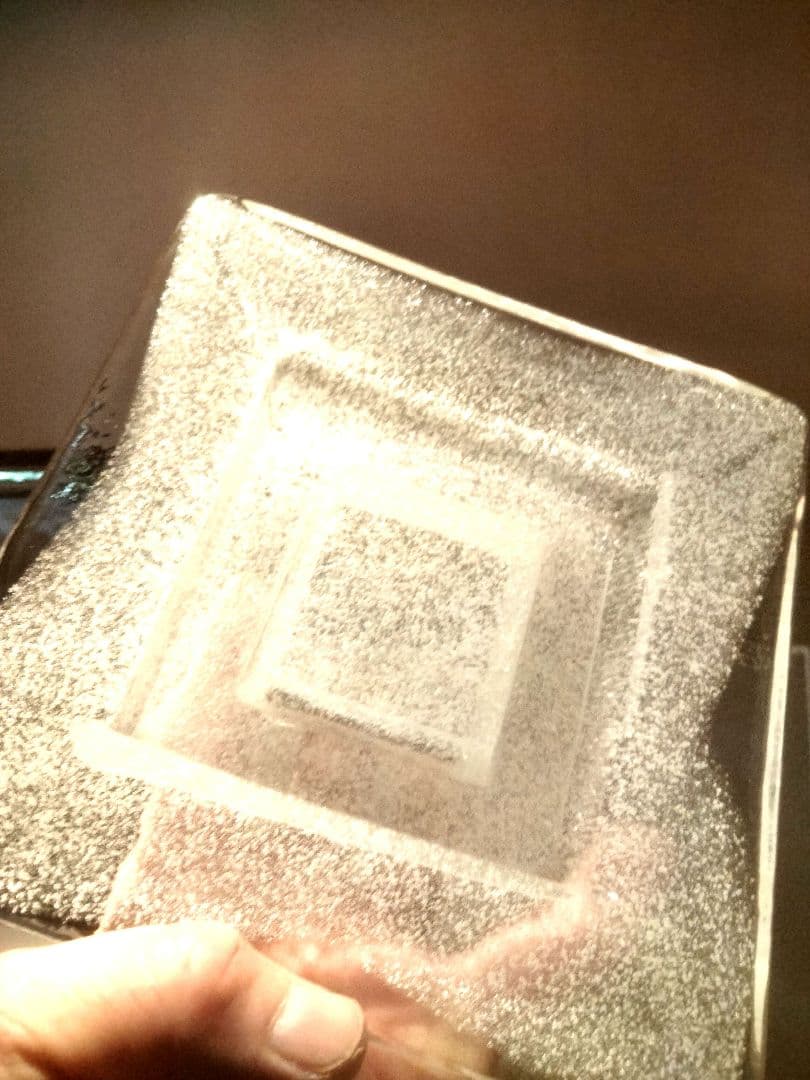 倉敷ガラス 小谷眞三 灰皿 glass ashtray