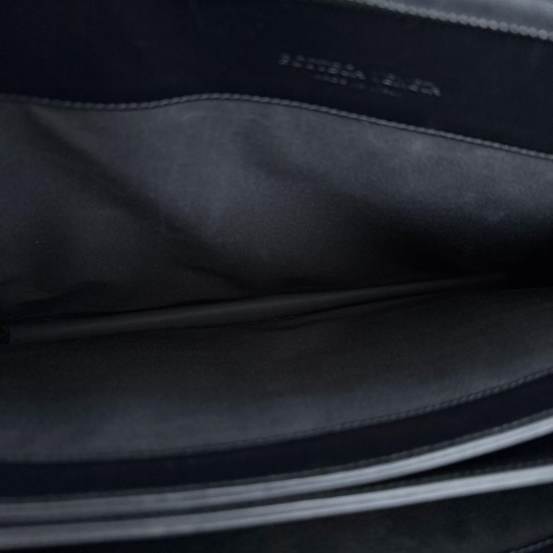 極美品 BOTTEGA VENETA ビジネスバッグ イントレチャート ブラック