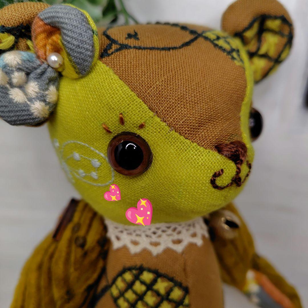 ミナペルホネン＊ハンドメイド＊ぬいぐるみ＊テディベア＊58