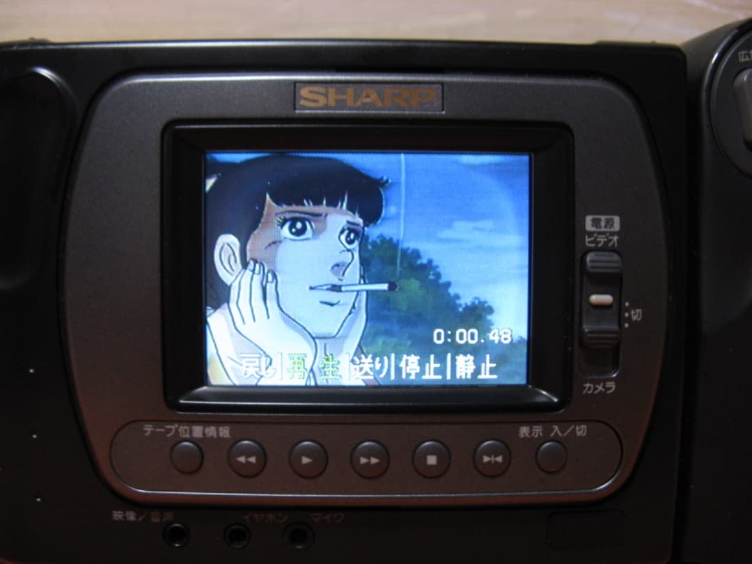 動作OK❗️☆シャープの液晶8ミリビデオカメラ・VL-EL310
