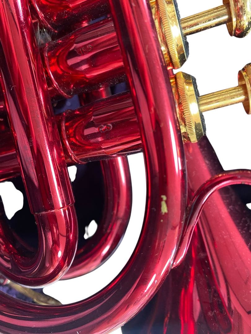 ジュピター　ポケットトランペット　レッド