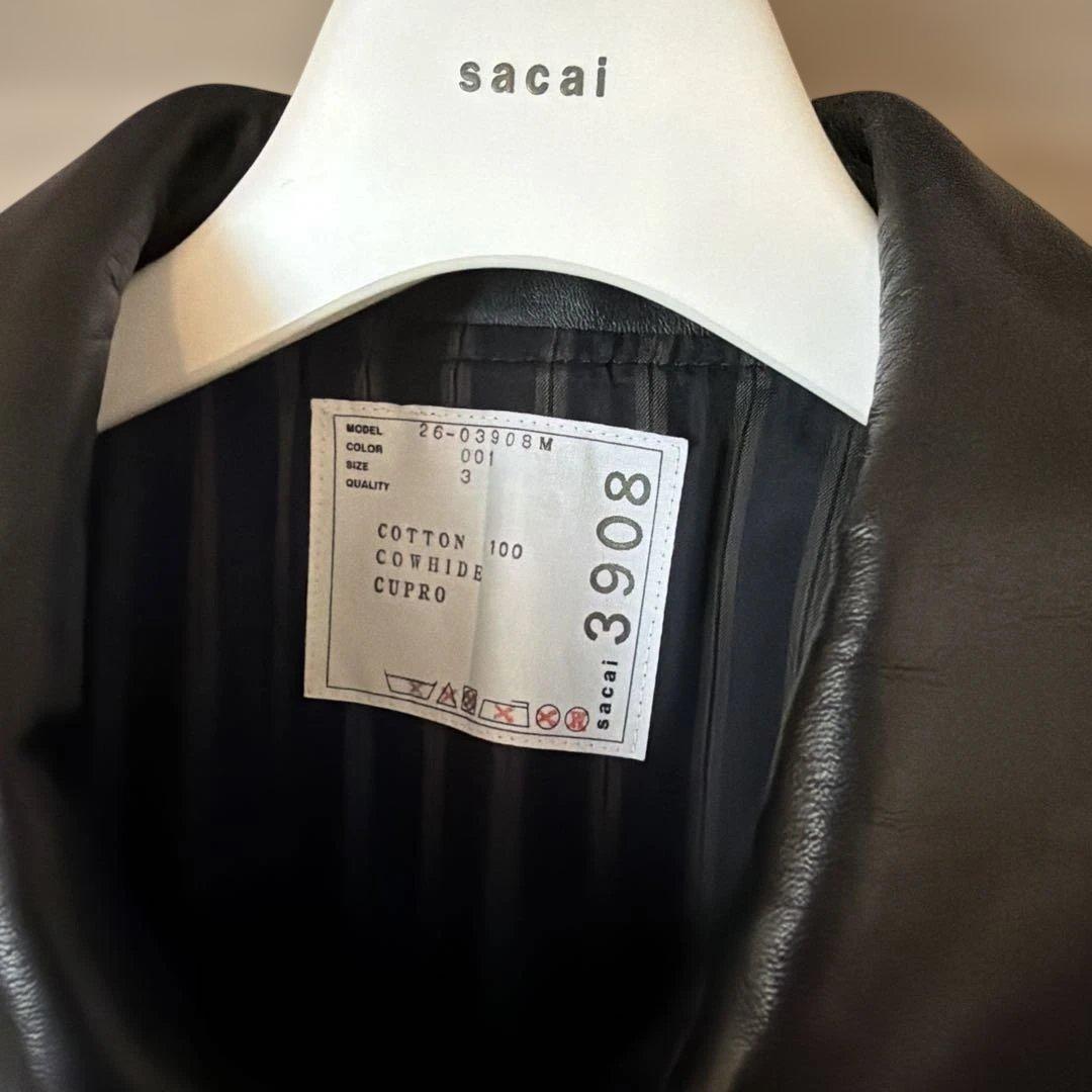 sacai Cotton Chino Blouson 26SS 襟レザー - メルカリ