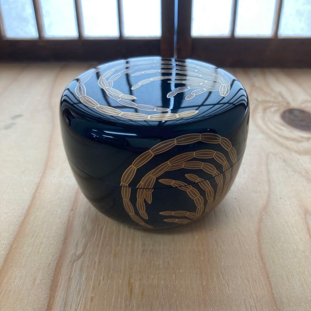 茶道具木賊丸蒔絵平棗川瀬表完造葆光斎書付共箱S31HN