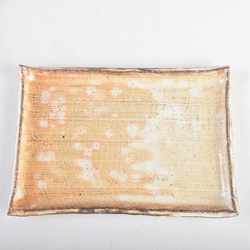 和食器 茶懐石 熊本喜一作 粉引 陶皿 銘々皿 五客 共