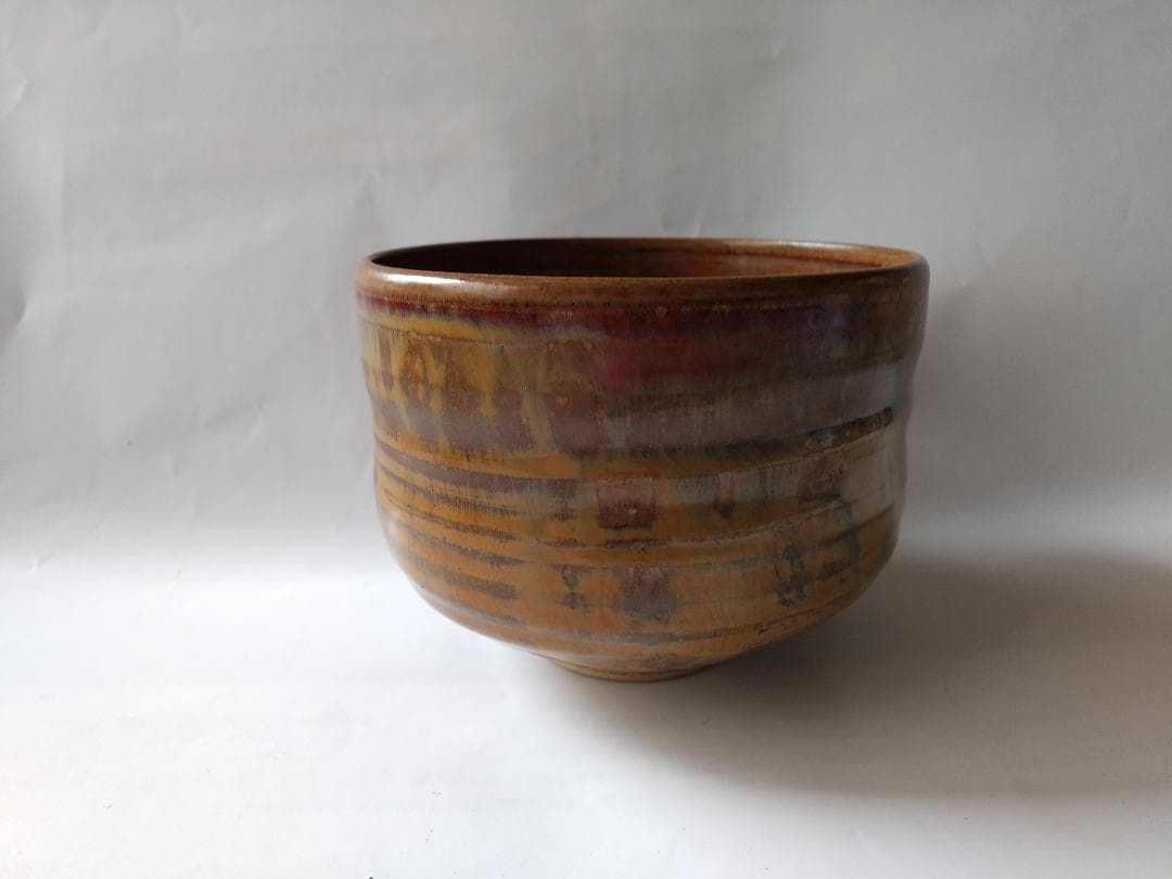 素山 作 茶碗 共箱 共布 茶器 抹茶碗 美品 です。