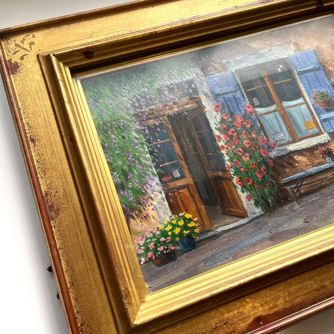 貴重】洋画家 吉岡健二 油絵 パリの風景画