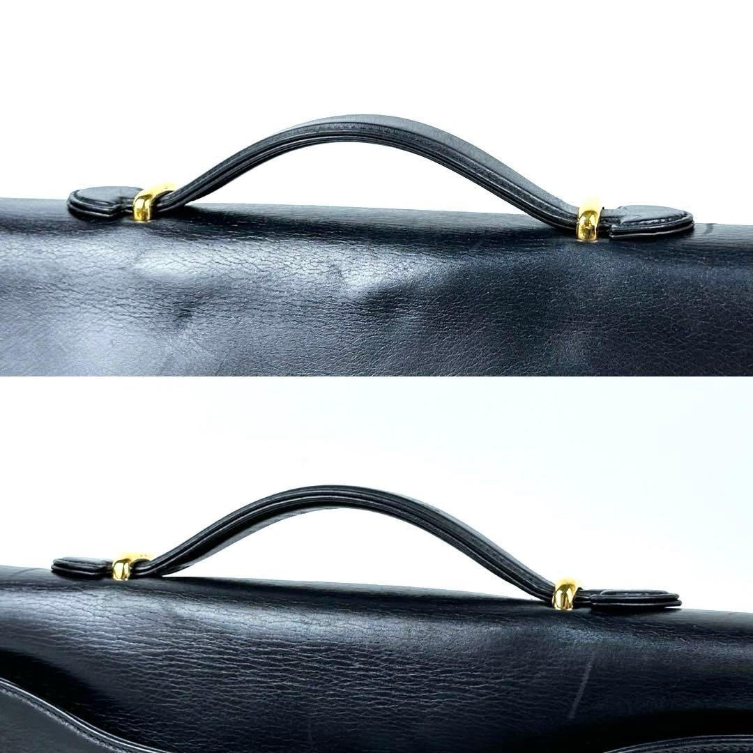 美品 カルティエ パンテール ビジネスバッグ ゴールド金具 フォーマル レザー