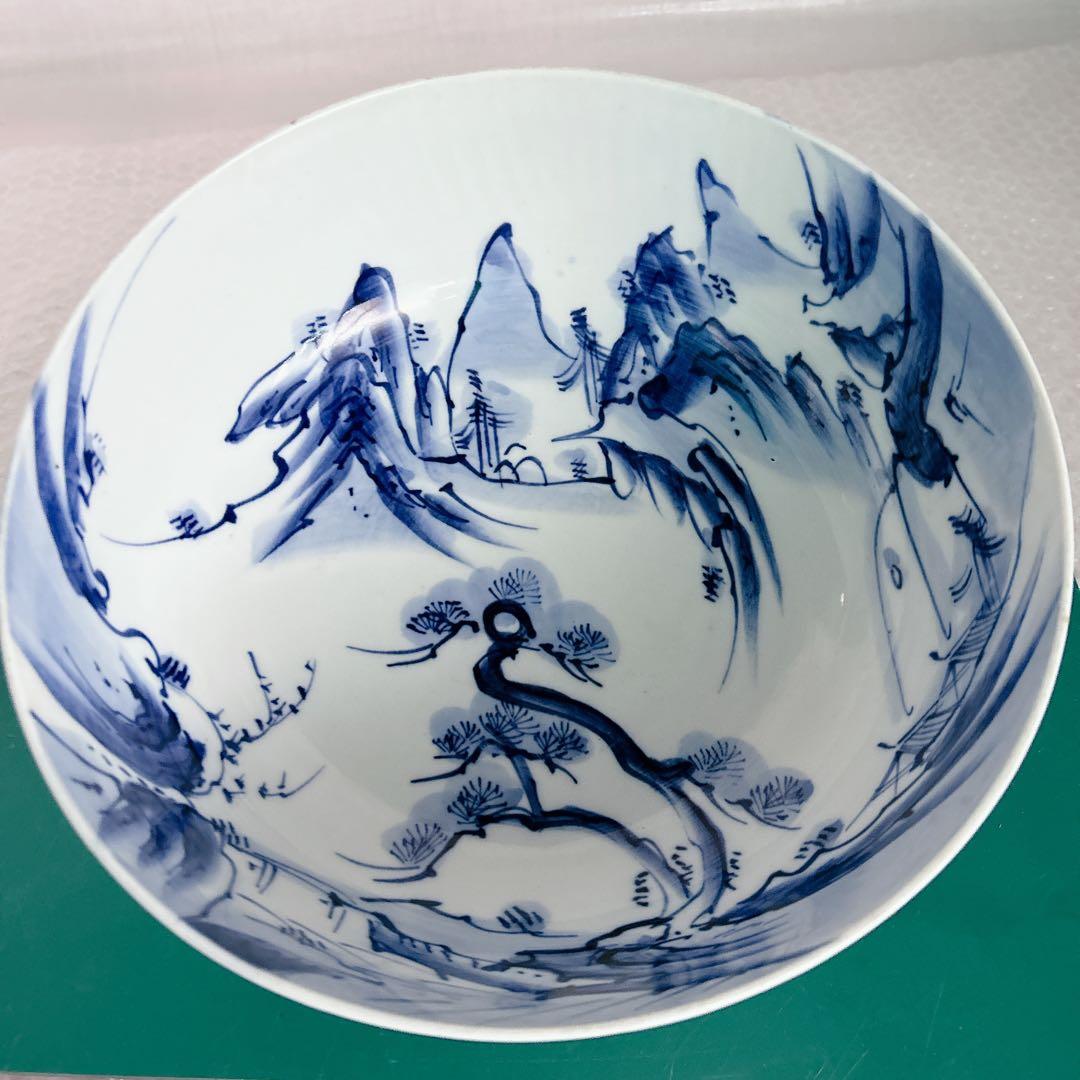 江戸時代中期～後期 古伊万里 染付 松の図 大皿 大鉢 421 - メルカリ