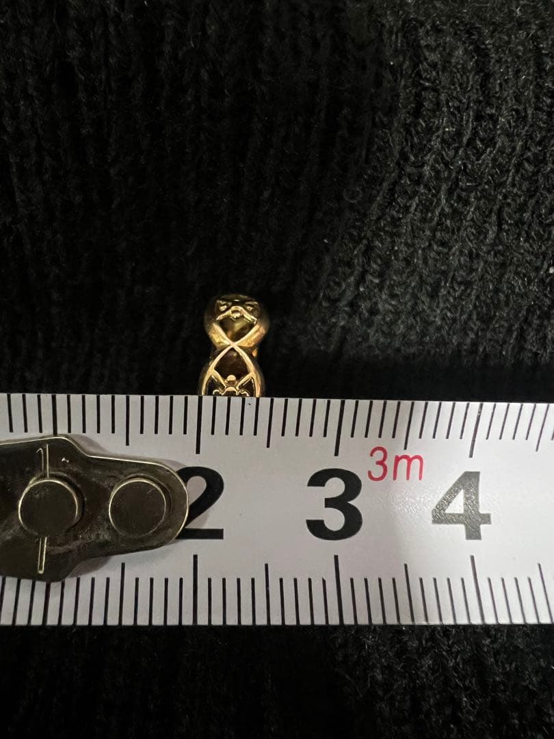 K18ゴールド 花模様 透かしリング2.1グラム