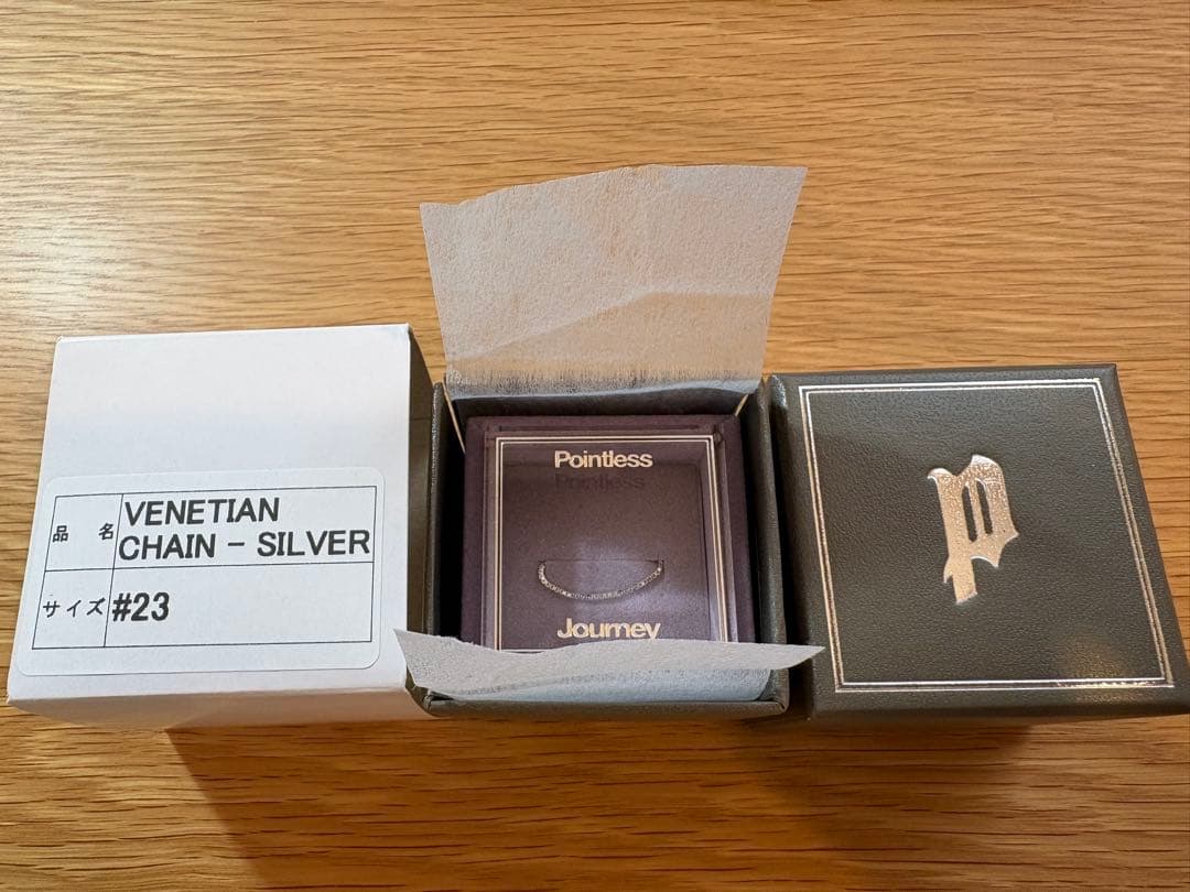 アクセサリー Pointless Journey VENETIAN CHAIN-SILVER