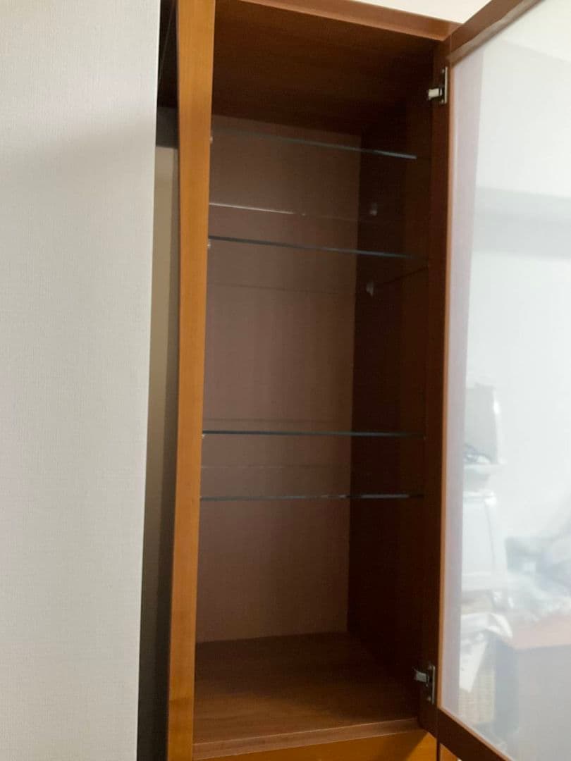 BoConcept 木製キャビネット ガラス棚 雫しずく型 ボーコンセプト 北欧