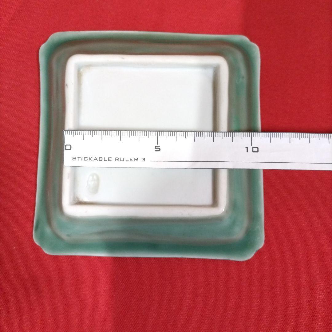 青磁の四方皿5枚揃 五陶 菓子皿 懐石料理 明治期 茶道具の通販はau